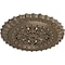 Ekena Millwork Sellek Ceiling Medallion (Fits Canopies up to 1 1/8"), 18 1/2"OD x 7/8"ID x 1 1/2"P, Warm Silver CM18SKWSS - alternate 2